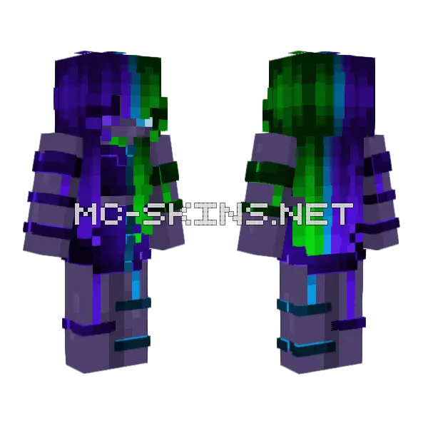 Pressure Edit Minecraft skin, front and back