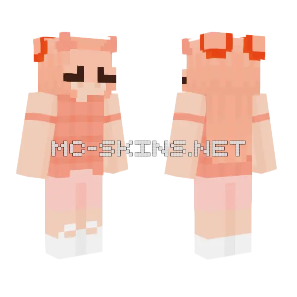 Pretty Blackberry Fan Skin Minecraft skin, front and back