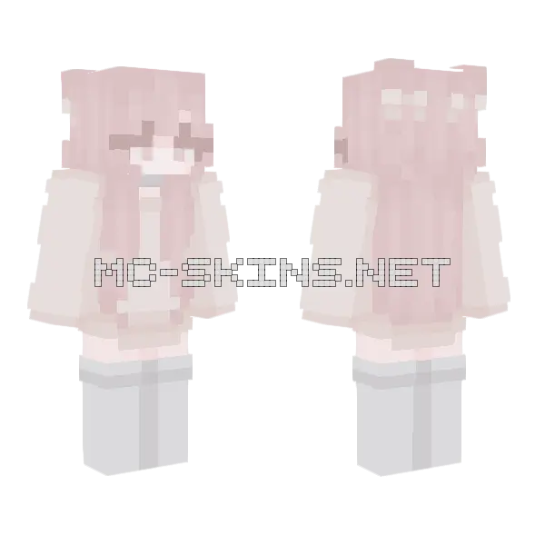 Pretty Cute Girl Minecraft skin, front and back
