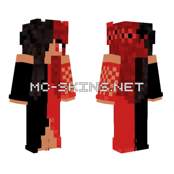 Pretty Devil 2 Sided Minecraft skin, front and back