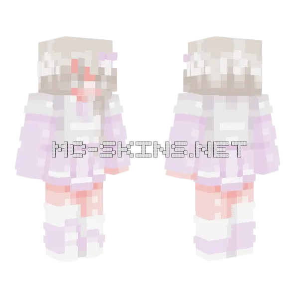 Pretty In Pink Minecraft skin, front and back