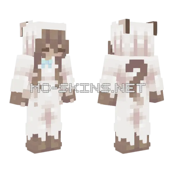 Pretty Kitty RCE Minecraft skin, front and back