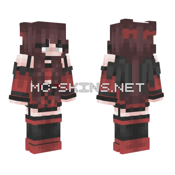 Pretty Little Nightmare RCE Minecraft skin, front and back