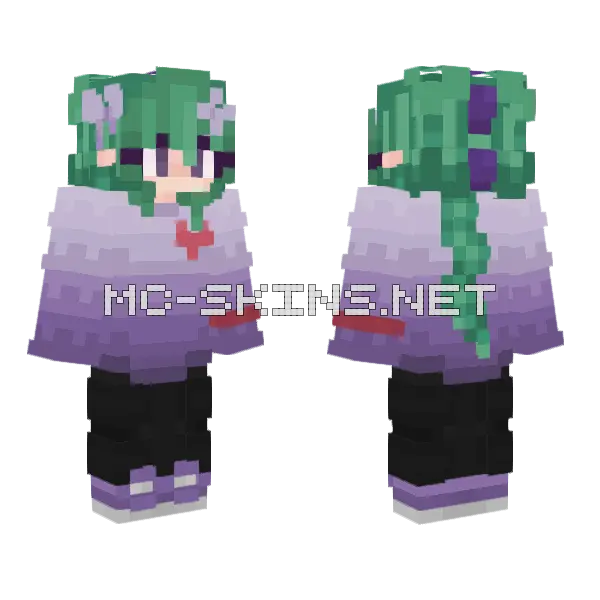 Pretty Stego Minecraft skin, front and back
