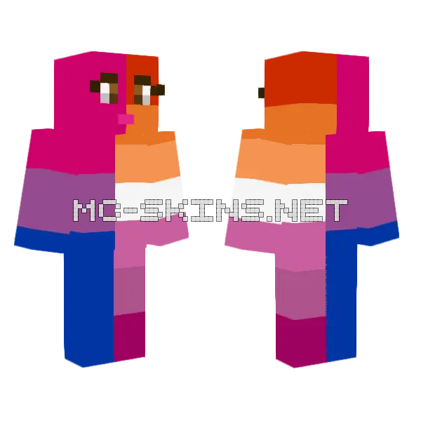 Pride Flag Outfit, front and back
