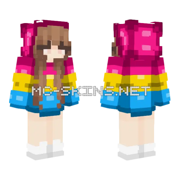 Pride Month 2 Minecraft skin, front and back