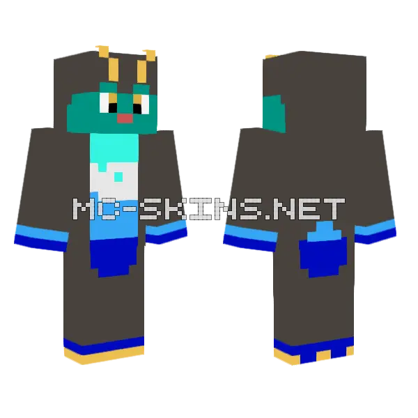 Pride Raymond Minecraft skin, front and back