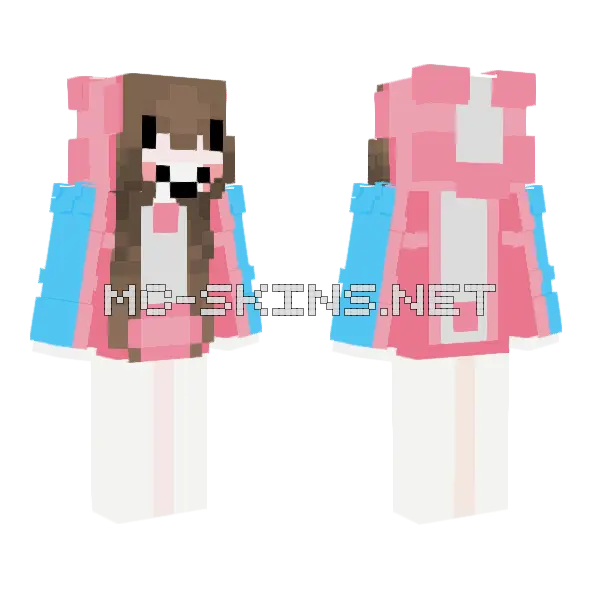 Pride Tort Minecraft skin, front and back