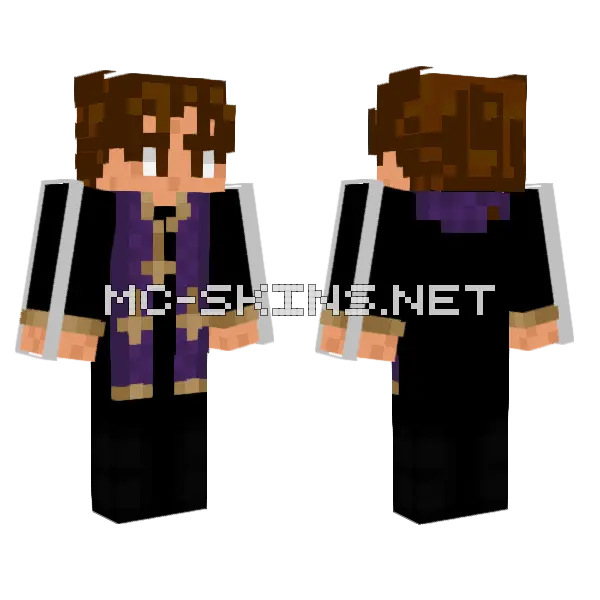 Priest Neiroh Minecraft skin, front and back