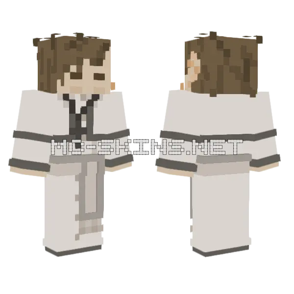 Priest Sewaager Minecraft skin, front and back