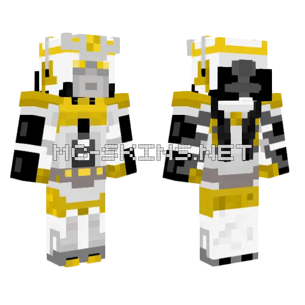Prima Prime Robot Minecraft skin, front and back