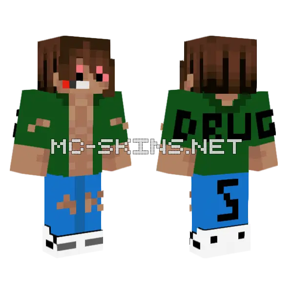 Prime Jandro Minecraft skin, front and back