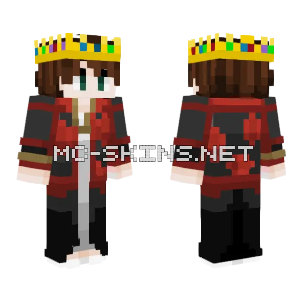 Prince Minecraft skin, front and back