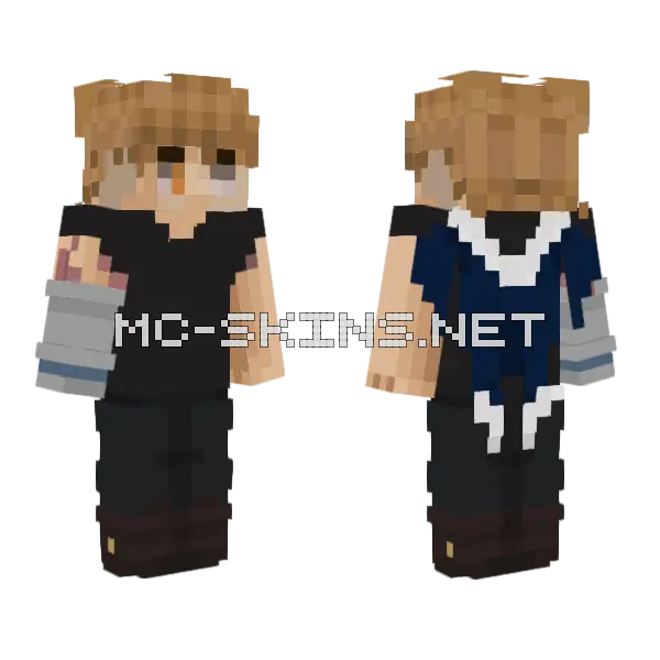 Prince Blind Eye Gasp Minecraft skin, front and back