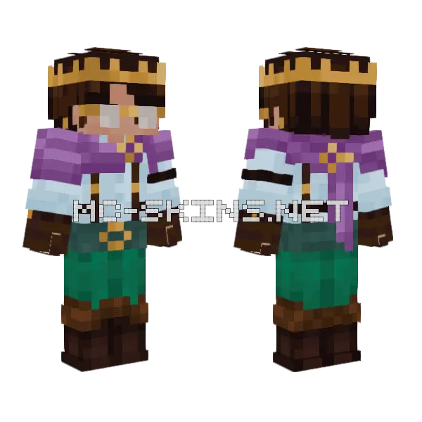 Prince Boo Minecraft skin, front and back
