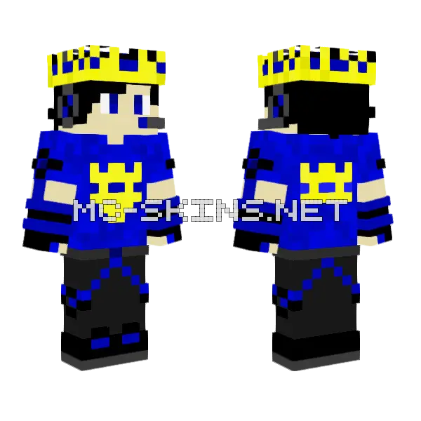 Prince Imran Minecraft skin, front and back