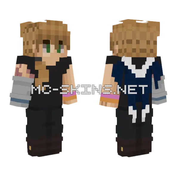 Prince No Arm Minecraft skin, front and back