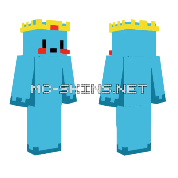 Prince Slime Minecraft skin, front and back