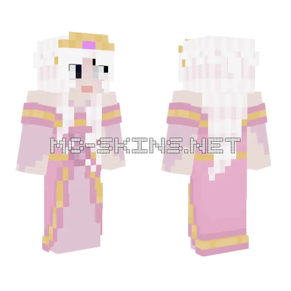 Princess Ander Minecraft skin, front and back