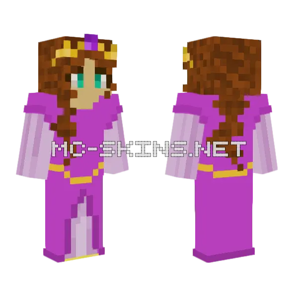 Princess Gisela Minecraft skin, front and back