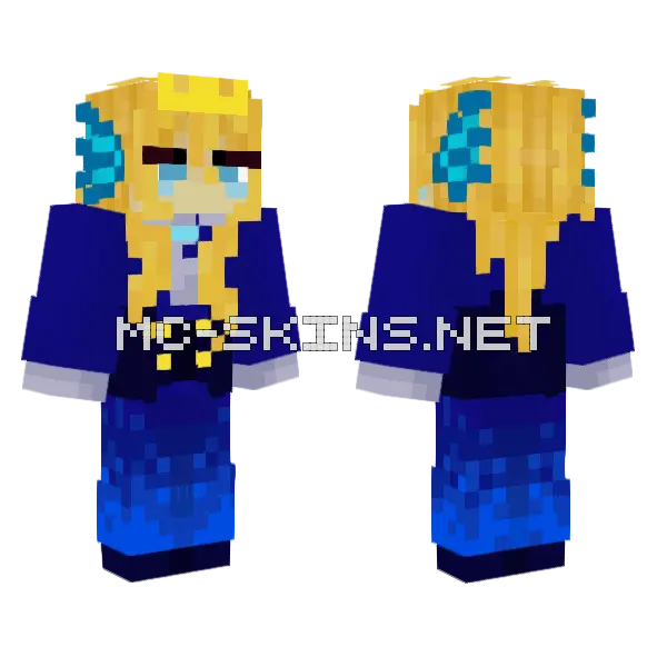 Princess Lazzrii Minecraft skin, front and back