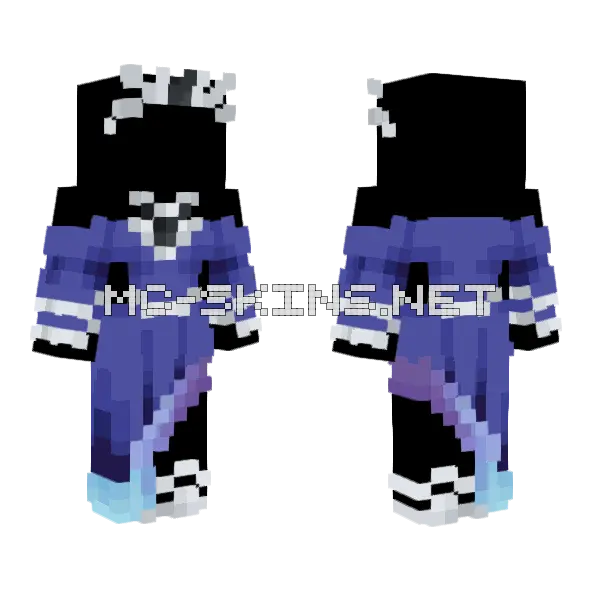 Princess Luna Base Minecraft skin, front and back