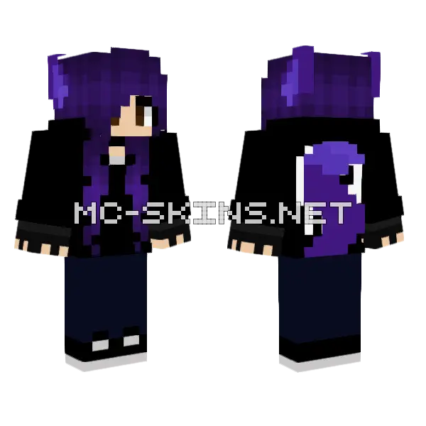 Princess Magyrose Minecraft skin, front and back