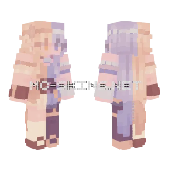 Princess of Flametide Minecraft skin, front and back