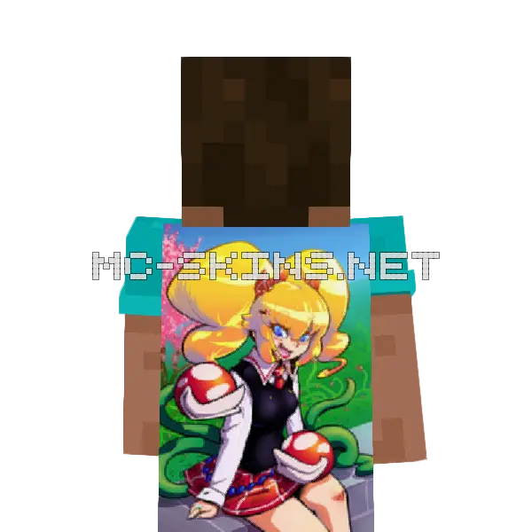 Princess Peach School Uniform cape, outside and lining