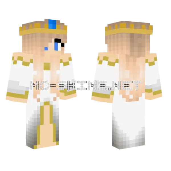 Princess Skin Minecraft skin, front and back