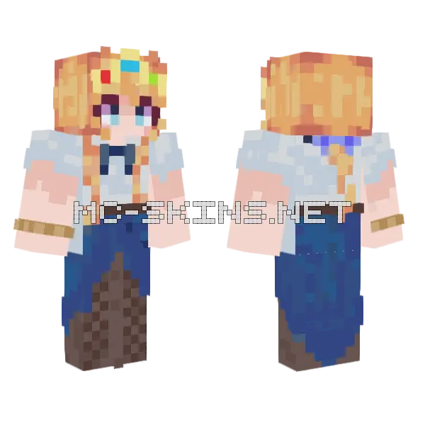 Princezam Au Minecraft skin, front and back