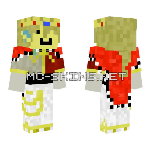 Princezam Minecraft skin, front and back