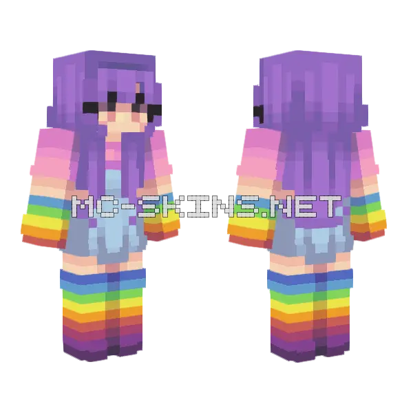 Prism Rce Minecraft skin, front and back