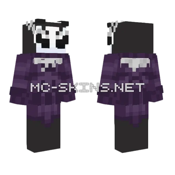 Prismarine Minecraft skin, front and back