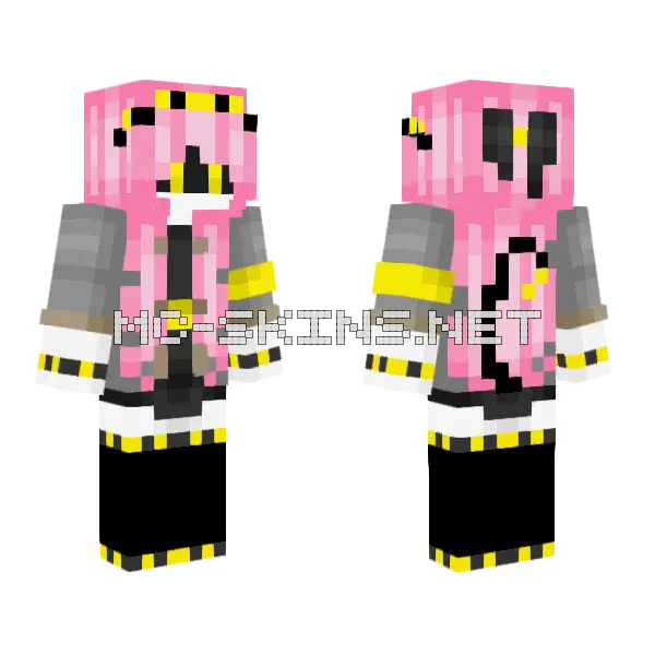 Prismas Dueller V2 Minecraft skin, front and back
