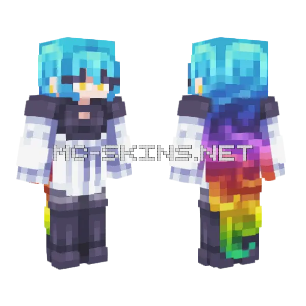 Prismatic Jewel Minecraft skin, front and back