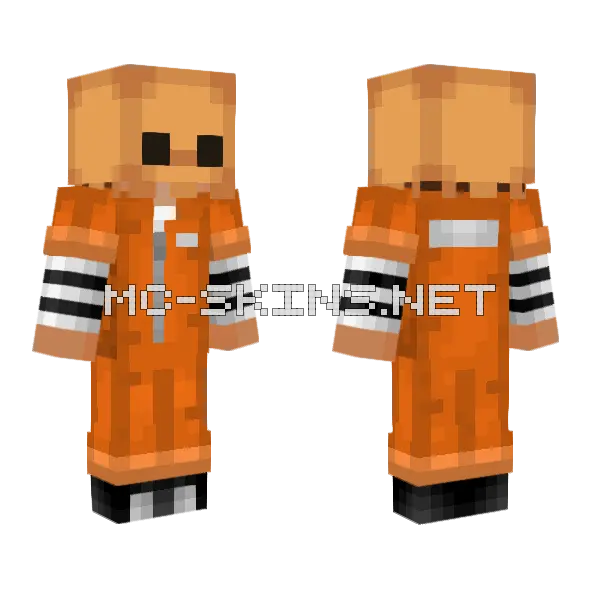 Prisoner Quinn Minecraft skin, front and back