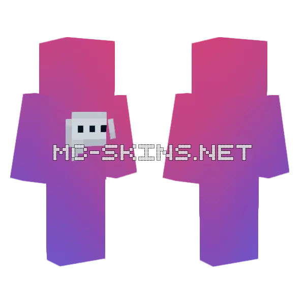 Private Chat Skin Minecraft skin, front and back