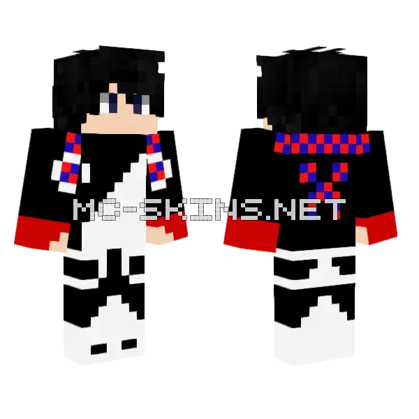 Private Client Minecraft skin, front and back