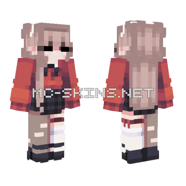 Privet School Girl Minecraft skin, front and back