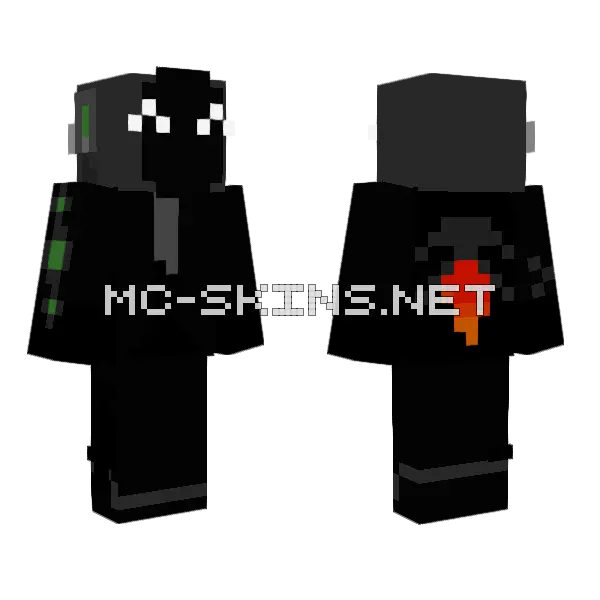 Professor Abyss Minecraft skin, front and back
