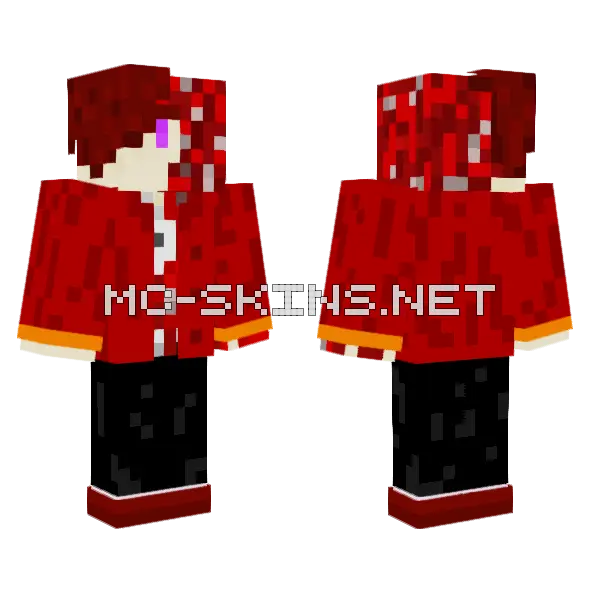 Project Dread Horror Minecraft skin, front and back