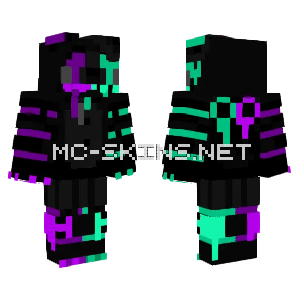 Project Emoji Minecraft skin, front and back