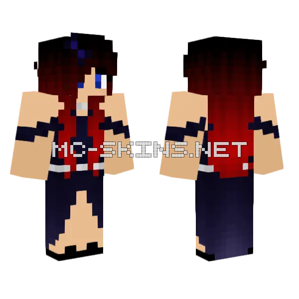 Prom Dress Minecraft skin, front and back
