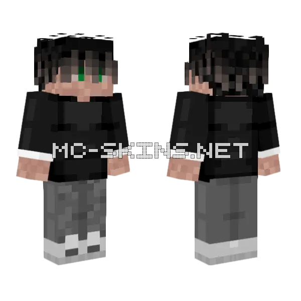 Protoone Minecraft skin, front and back