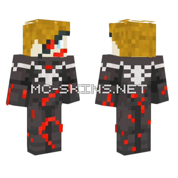 Pseudo Venom Minecraft skin, front and back