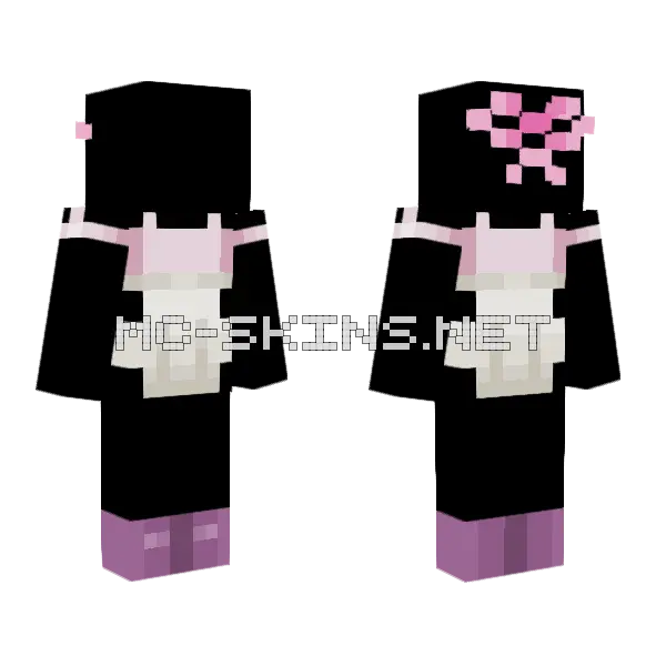 Psychokitty282 Pink Outfit Minecraft skin, front and back