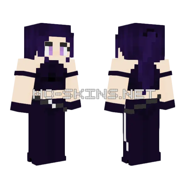 Psylocke Ultimate Minecraft skin, front and back