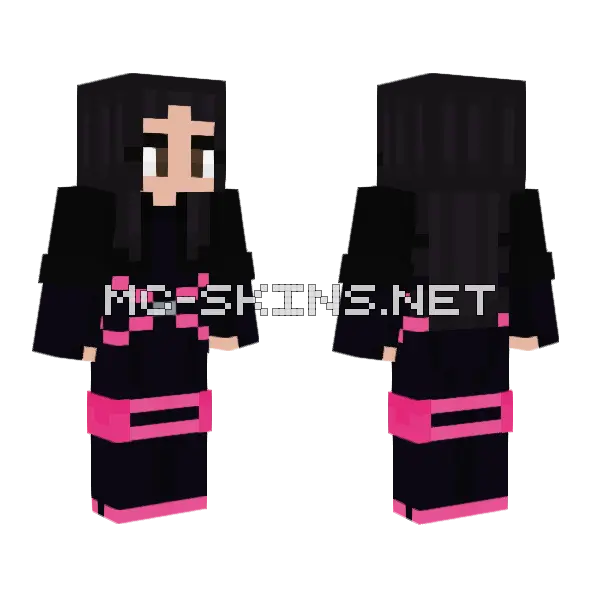 Psylocke X-Men 2024 Minecraft skin, front and back