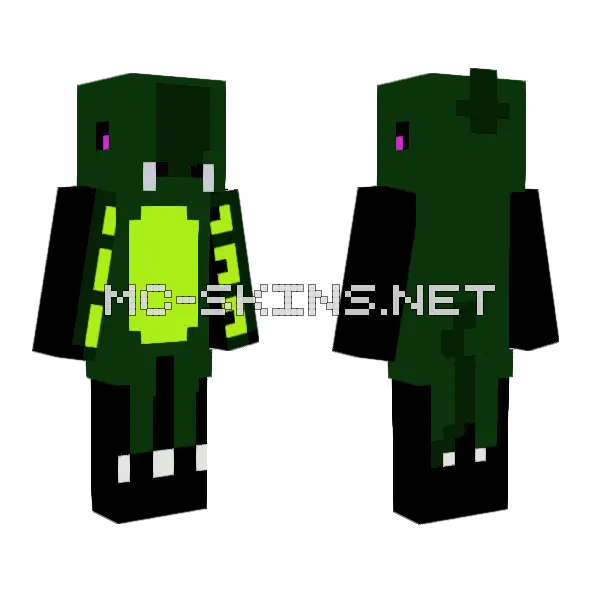 Pteranodon With Better Eyes Minecraft skin, front and back